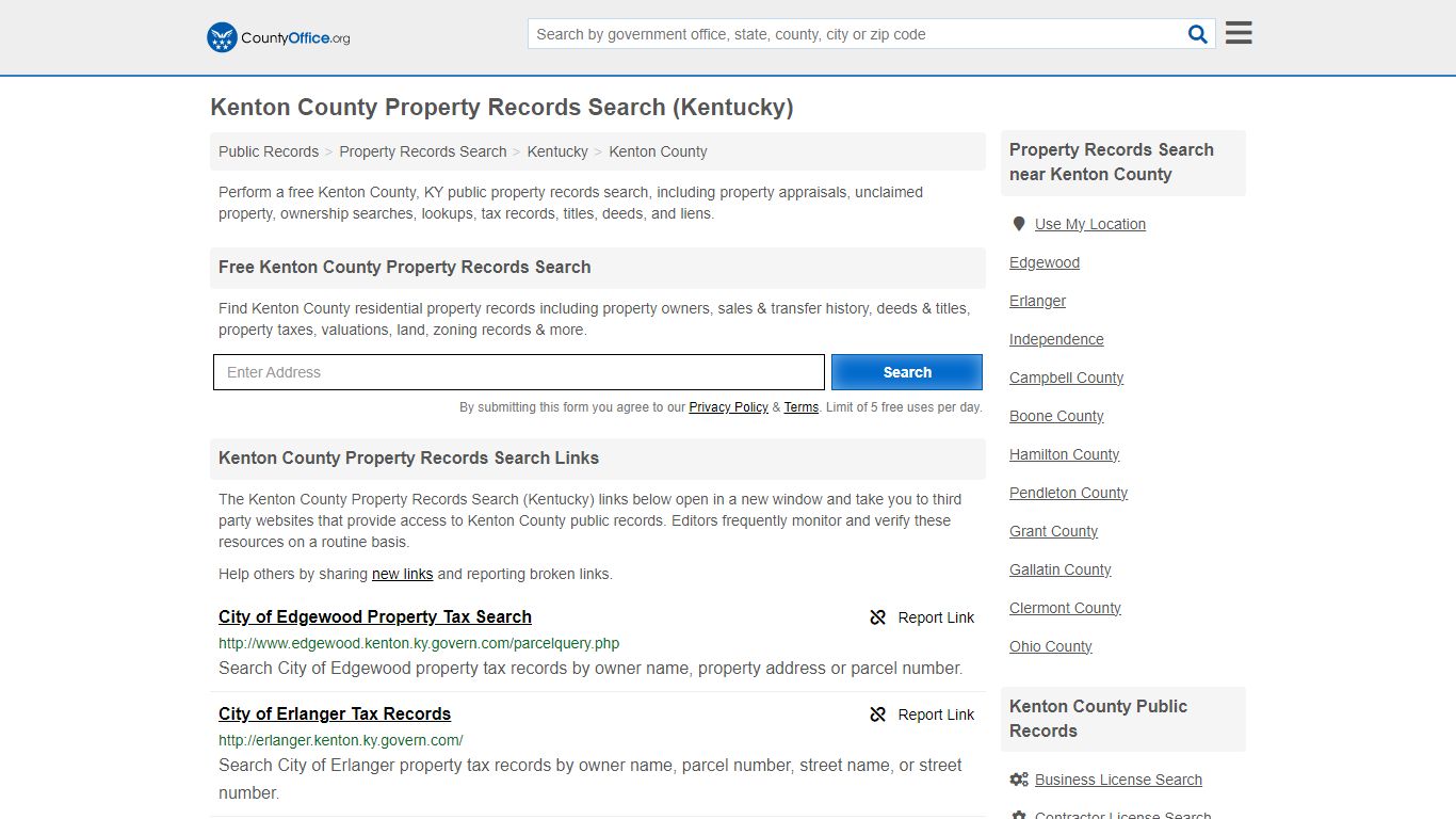 Kenton County Property Records Search (Kentucky) - County Office